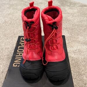 The North Face Kids Pink Winter Snow Boots - Insulated Waterproof Youth Boots